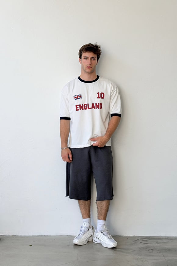 England 10 Baskılı Tişört
