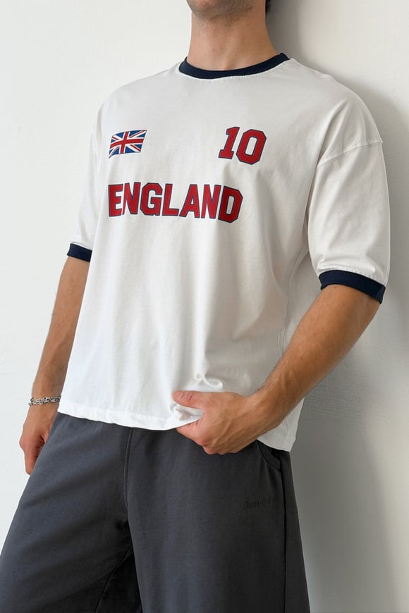England 10 Baskılı Tişört