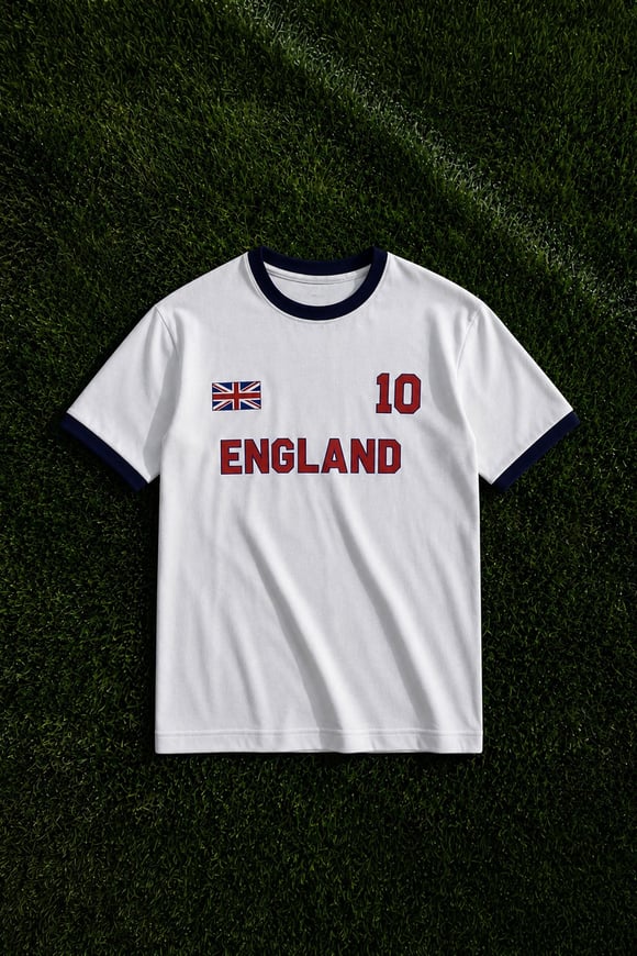England 10 Baskılı Tişört