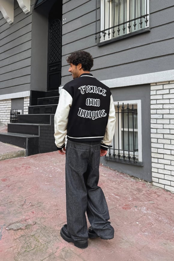 Fierce Baskılı Kolej Ceket