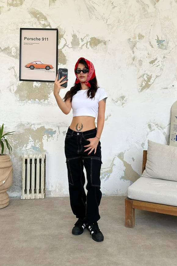 Flaw Atelier Basic Beyaz Crop