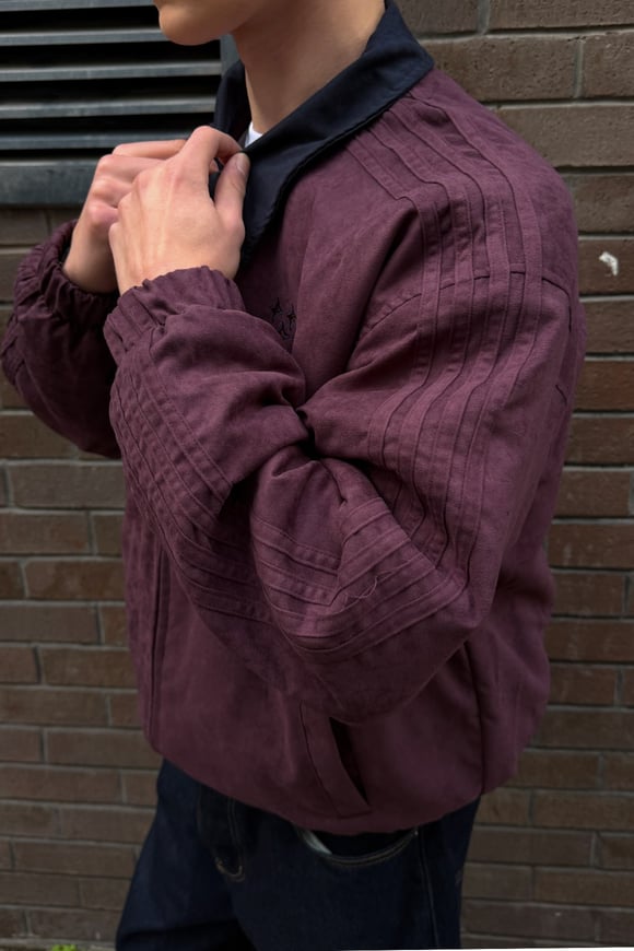 Flaw Cult Suede Bomber Jacket
