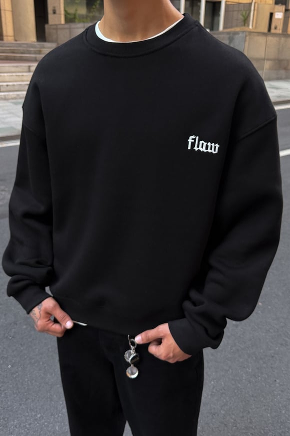 Signature Black Crewneck