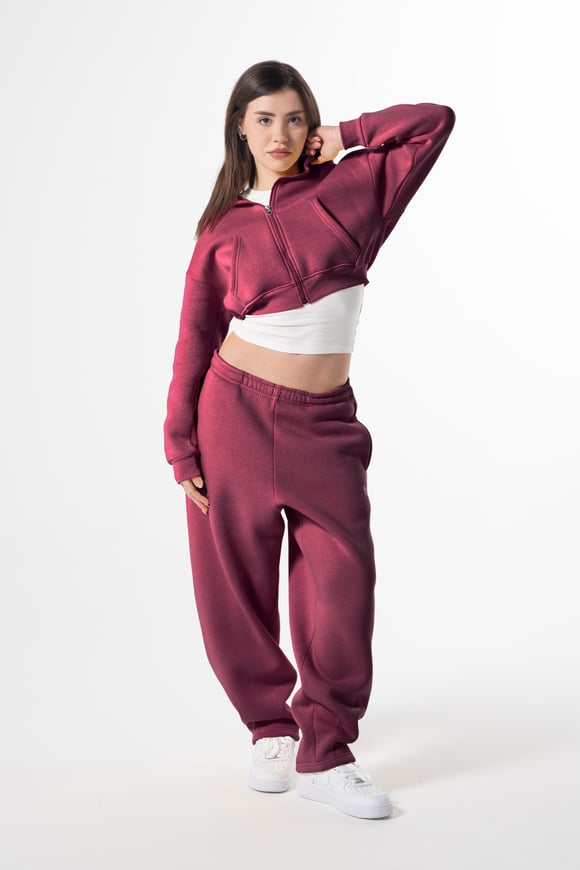 Flex Tech Bordo Oversize Eşofman