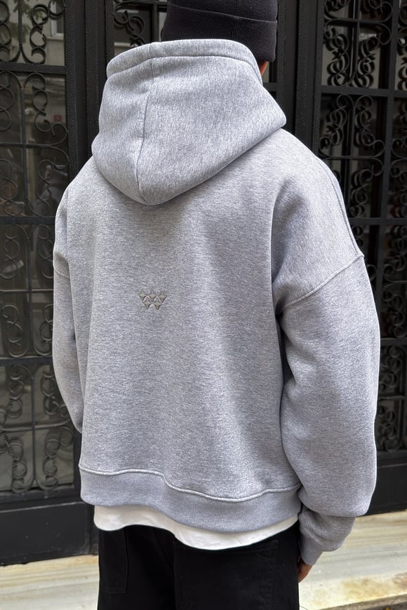 FW Star Cool Puff Boxy Fit Melange Hoodie