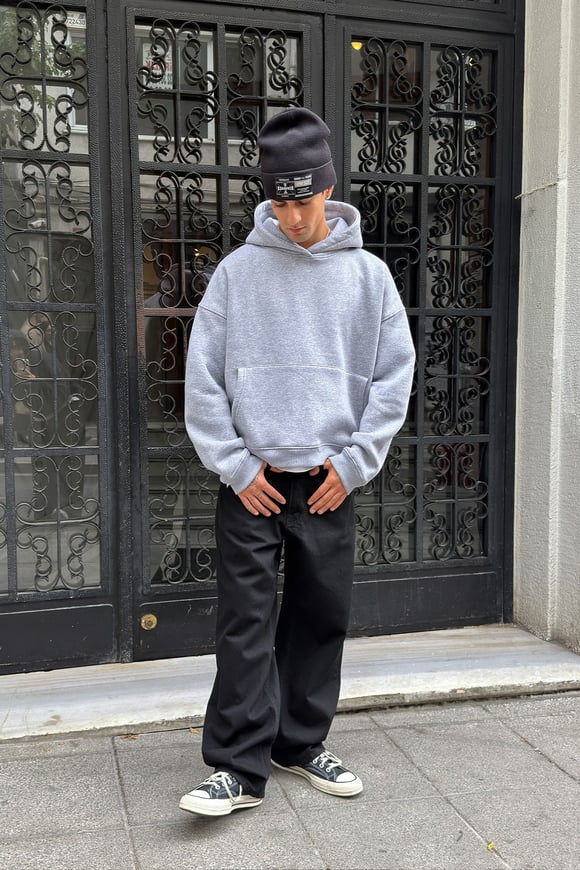 FW Star Cool Puff Boxy Fit Melange Hoodie