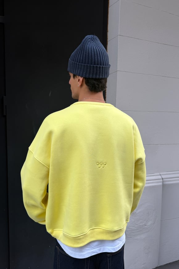 FW Cool Puff Boxy Fit Butter Yellow Sweat