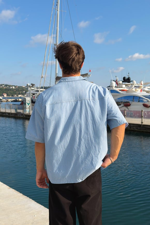 Harbor Oversized Striped Shirt 
