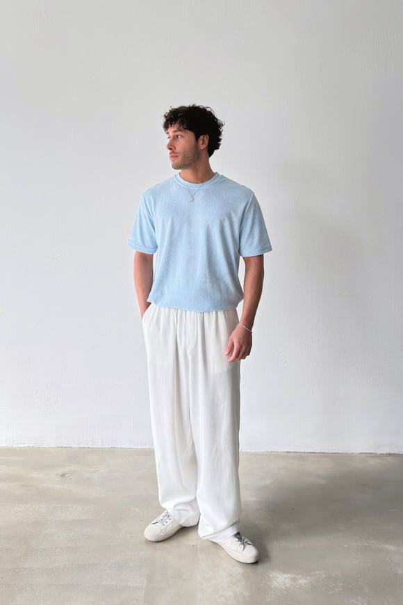 Havlu Kumaş Basic Tişört