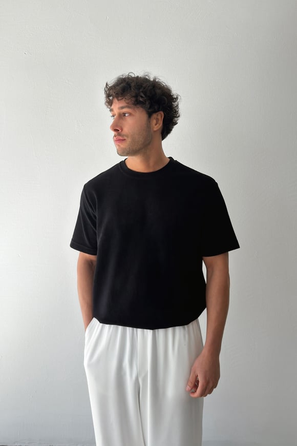 Havlu Kumaş Basic Tişört