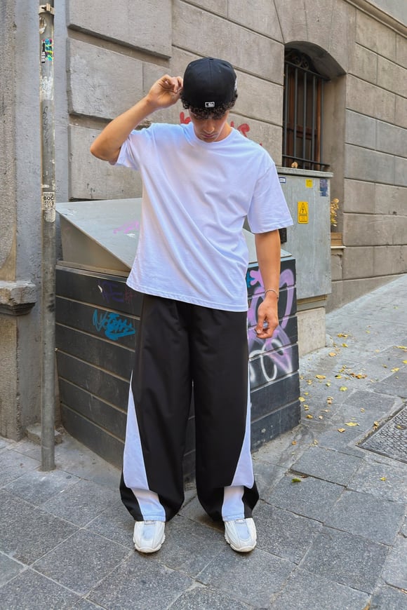 Wave Black Track Pants