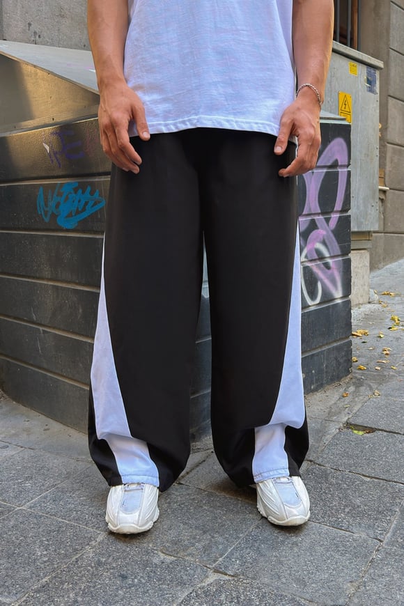 Wave Black Track Pants
