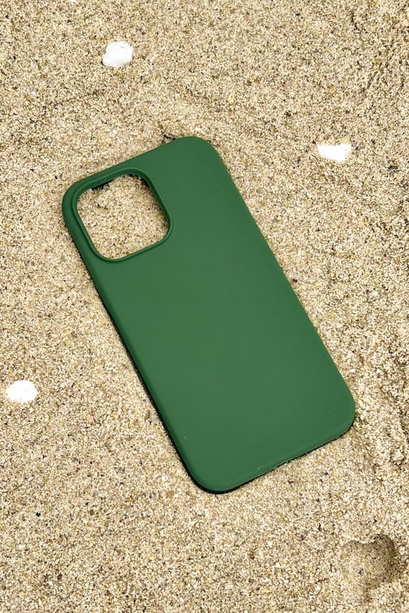 Iphone 13 Pro Silicon Case Koyu Yeşil