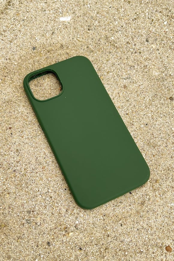 Iphone 14 Silicon Case Koyu Yeşil