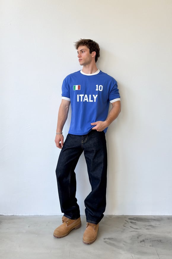 Italy 10 Baskılı Tişört