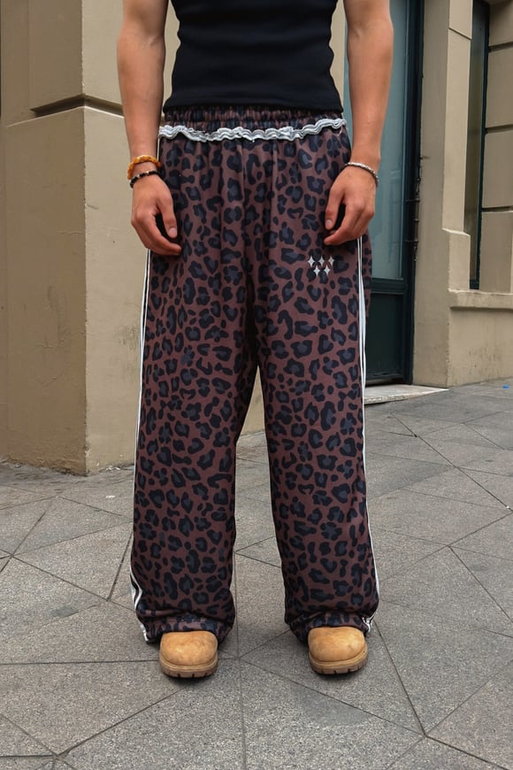 Leopar Pattern Monster Fit Sweatpants