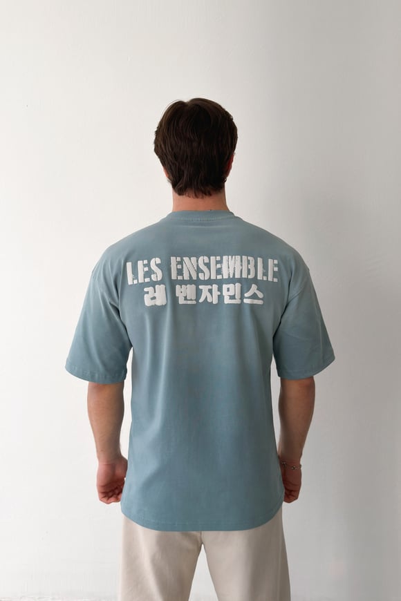 Les Ensemble Baskılı Oversize Tişört