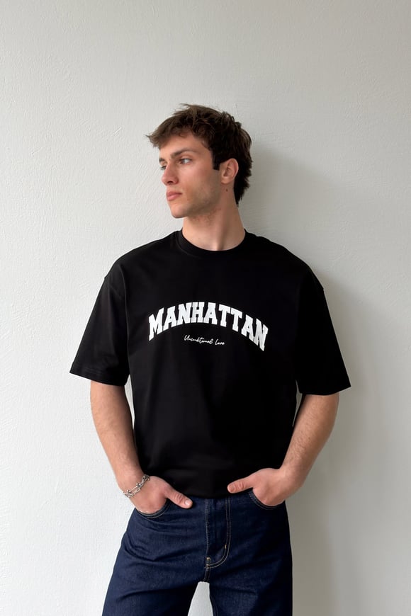 Manhattan Baskılı Tişört