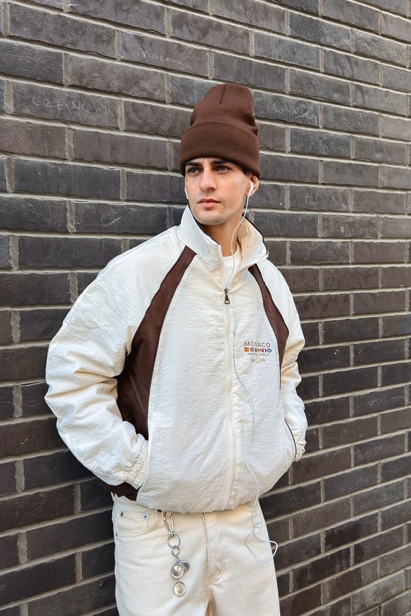 Piped Shadow Beıge-Brown Jacket