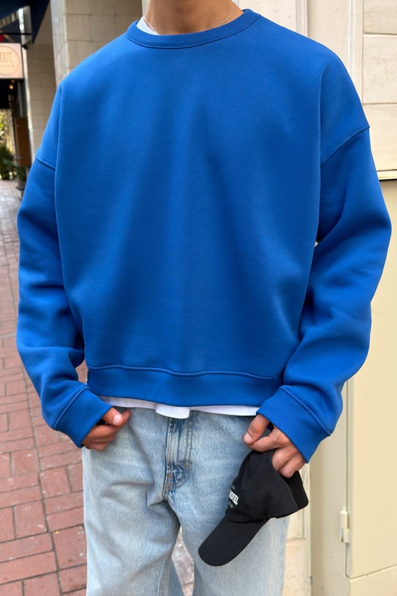 FW Cool Puff Boxy Fit Blue Sweat
