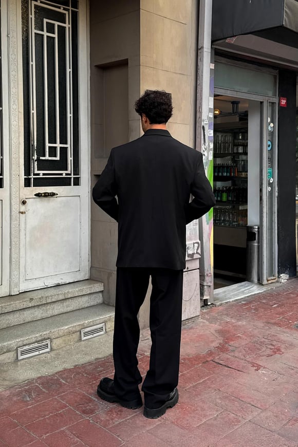 Oversize Takım Elbise Siyah