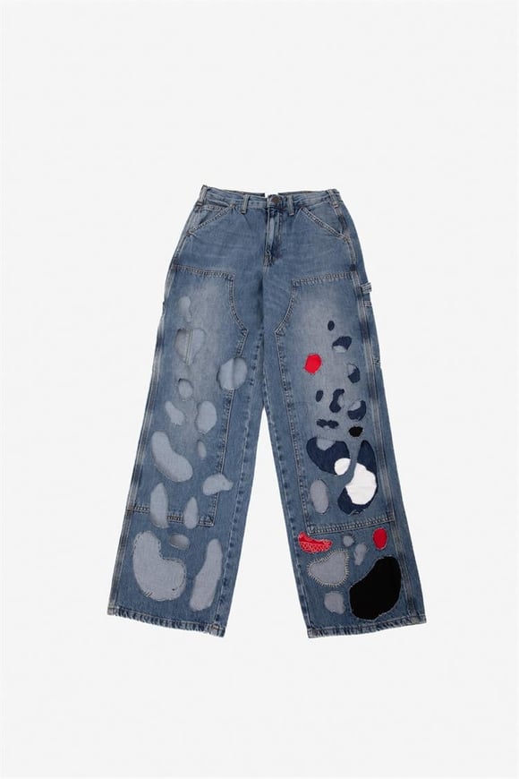 Patchy Custom Pants Mavi