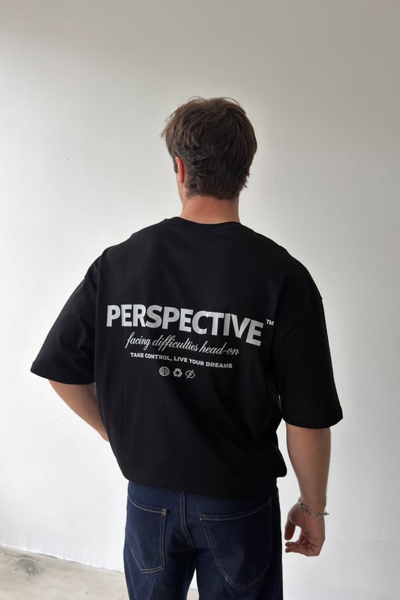 Perspective Baskılı Tişört
