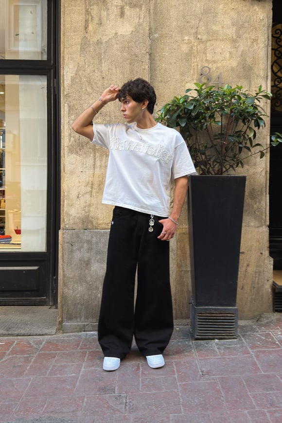 Raw Black Baggy Fit Jean