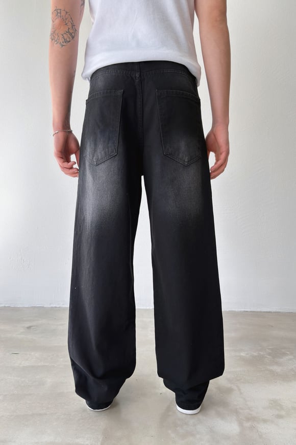 Renk Püskürtme Baggy Jean