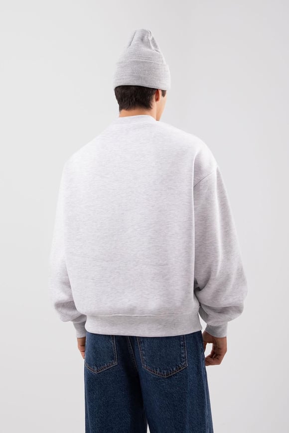 Siberia Marina Print Karmelanj Oversize Sweatshirt