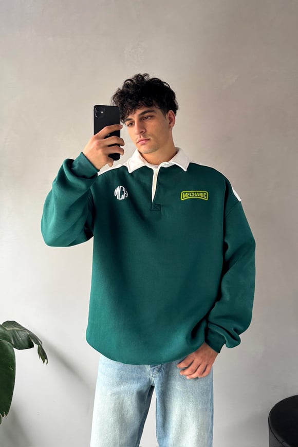 Sırt Passion Baskılı Oversize Sweatshirt
