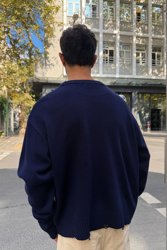 Unravel Navy Blue Knit