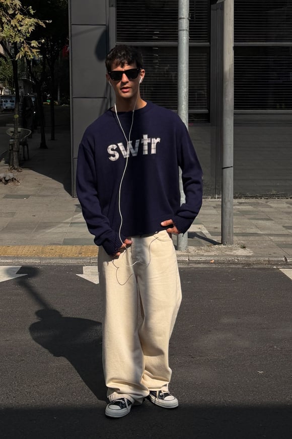 Unravel Navy Blue Knit
