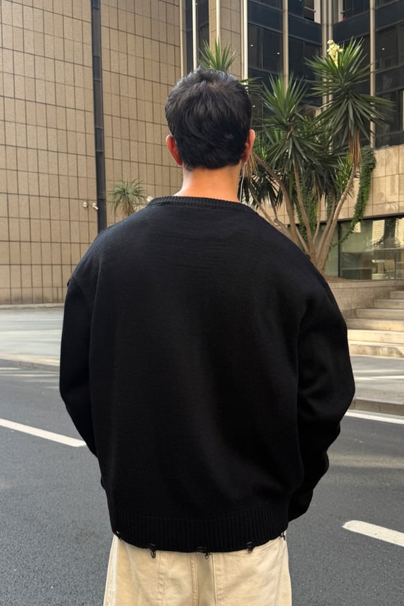 Unravel Black Knit