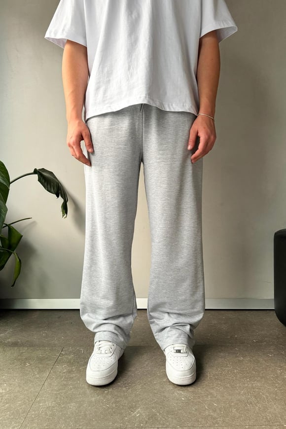 Basic Gri Melanj Eşofman Altı