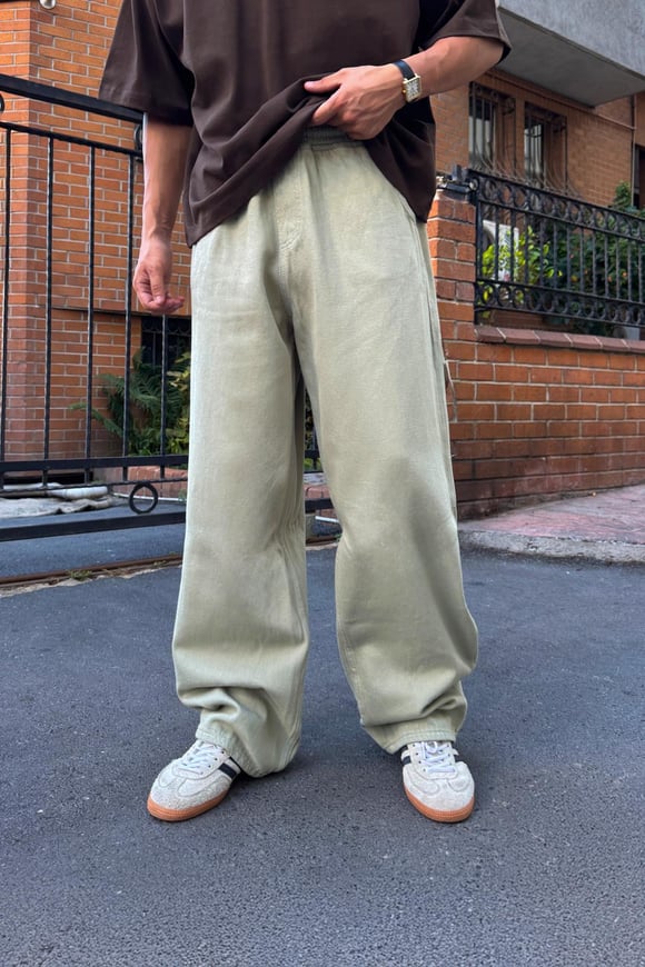 Bel Lastikli Baggy Pantolon