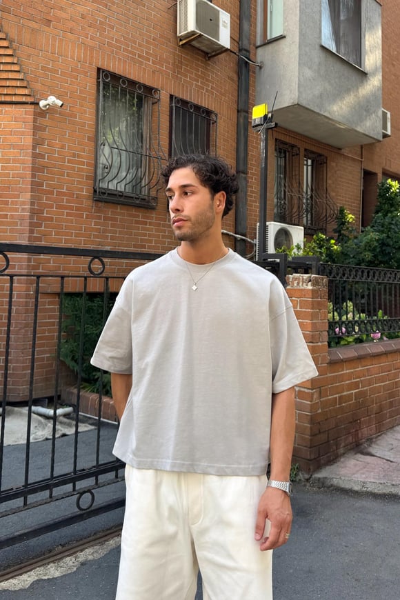 Crop Fit Basic Tişört