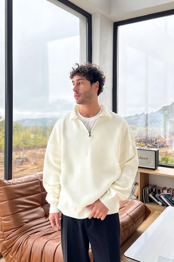 Half Zip Triko Kazak