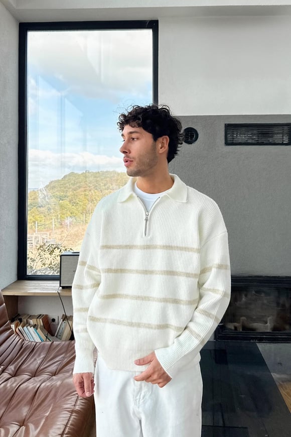 Half Zip Triko Kazak