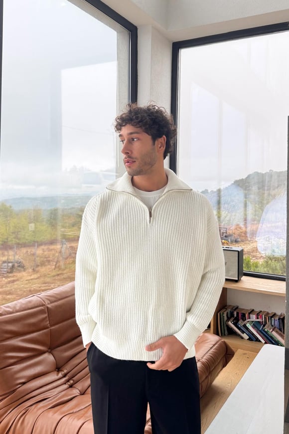 Half Zip Triko Kazak