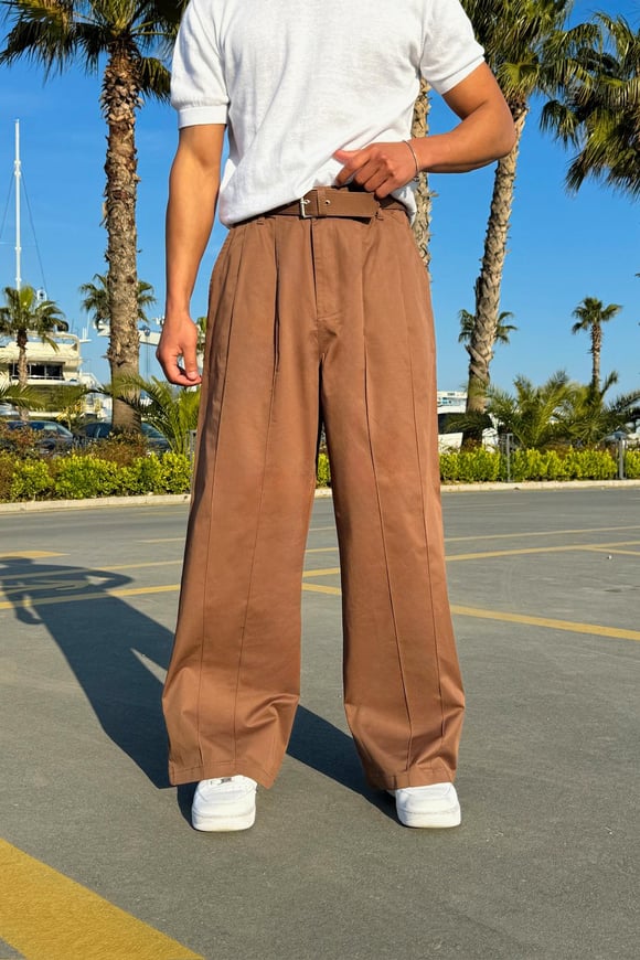 Kemerli Ekstra Baggy Pantolon
