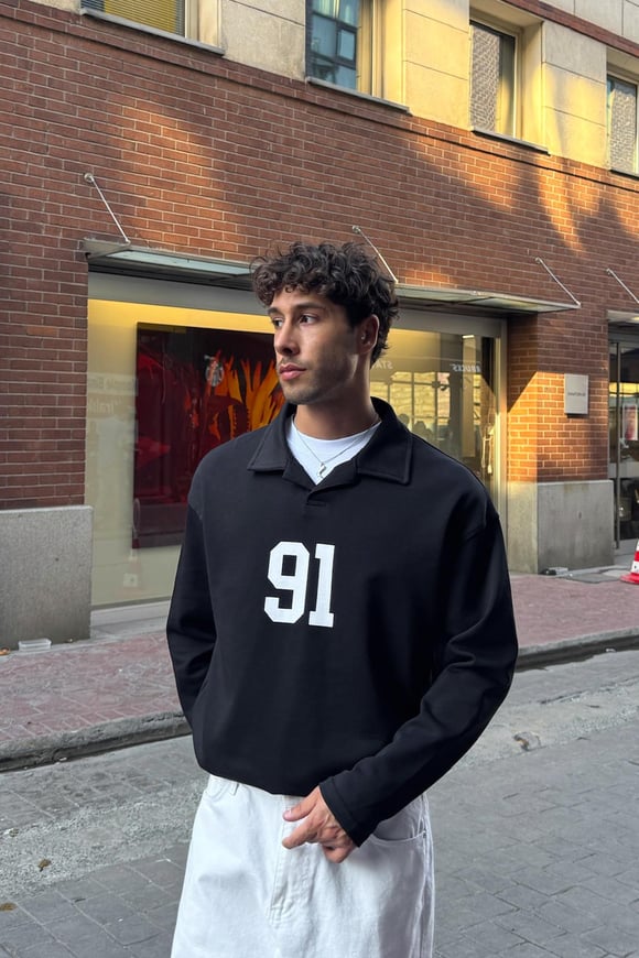 Ninety One Baskılı Sweatshirt