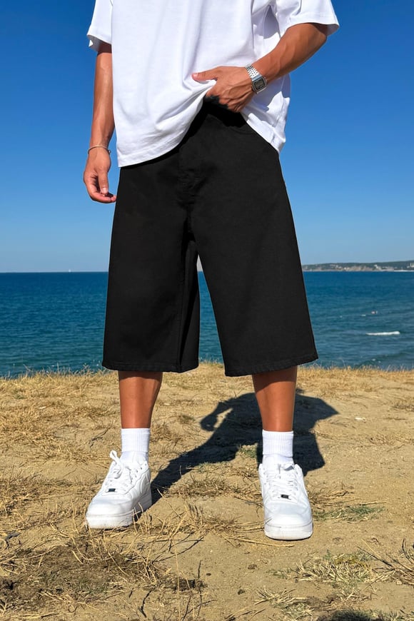 Yıkamalı Basic Kot Şort
