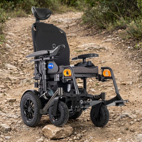 Comfort Plus Rider Akülü Tekerlekli Sandalye Yandan Görünüm