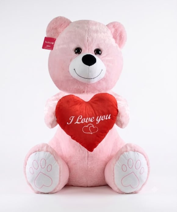 1028 SEVİMLİ AYI 80 CM PEMBE