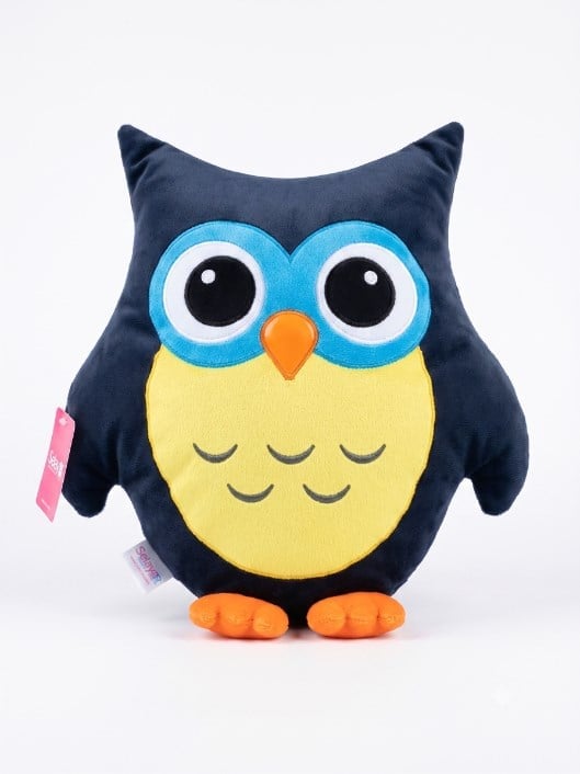 2102 BAYKUŞ FİGÜRLÜ YASTIK 35 CM GRİ