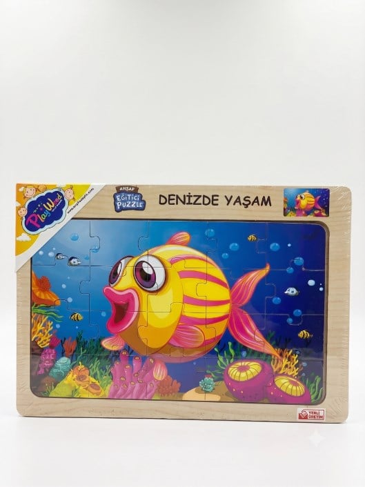 AHŞAP EĞİTİCİ PUZZLE DENİZDE YAŞAM