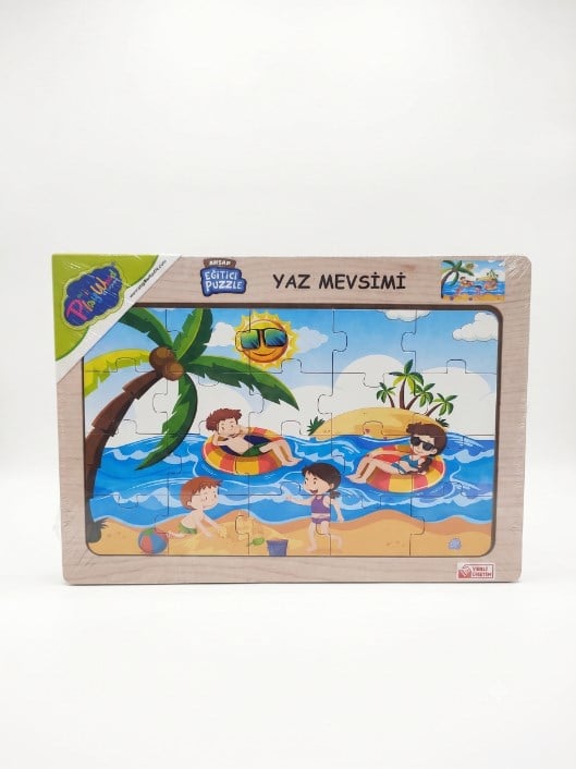 AHŞAP EĞİTİCİ PUZZLE / YAZ MEVSİMİ