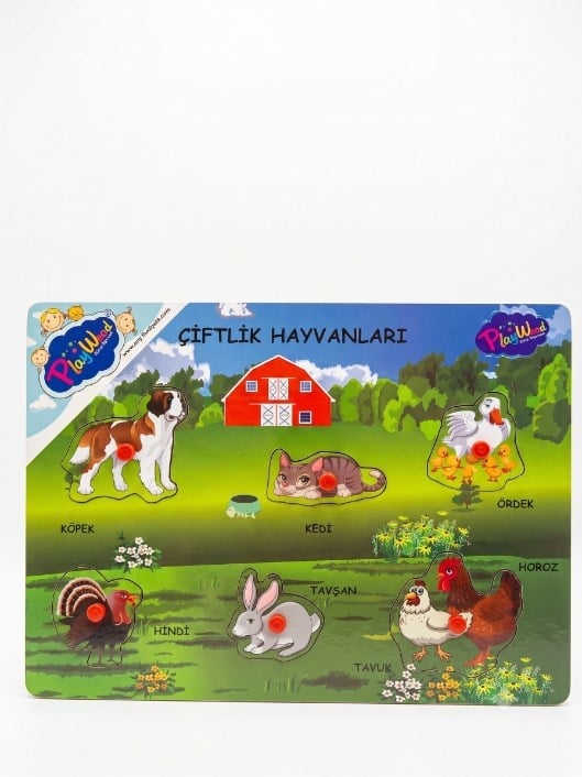 AHŞAP TUTMALI ÇİFTLİK HAYVANLARI