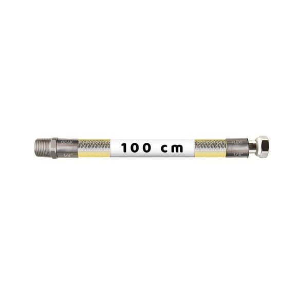100 cm Doğalgaz Flexi Ocak Bağlantı Hortumu 1/2x1/2